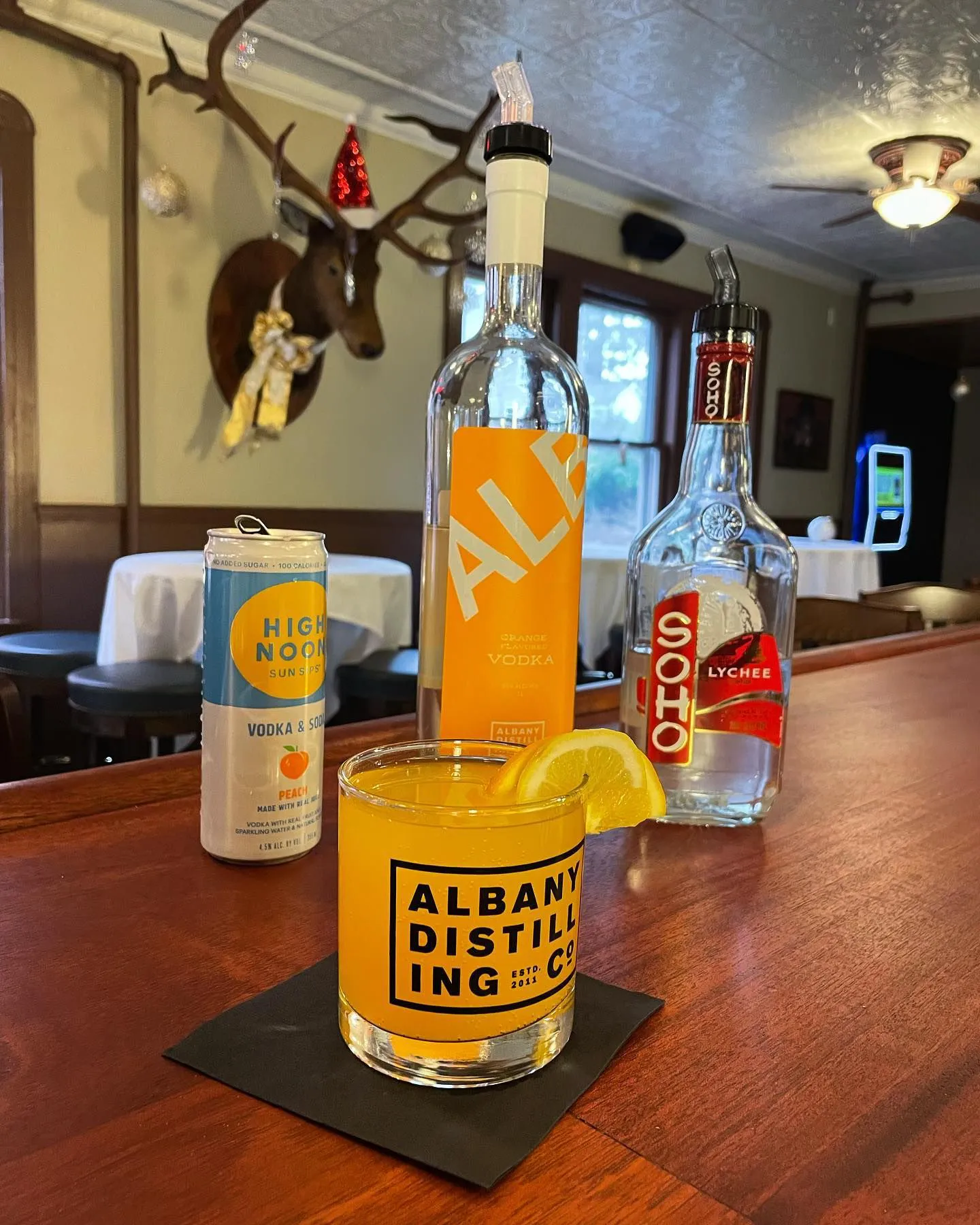 Photo of cocktails on a bar